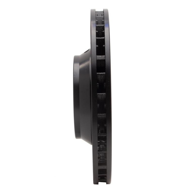 Audi Q7 Brake Rotor (1) - Right Front - R1 Concepts - Drilled & Slotted - Black - `03-`15